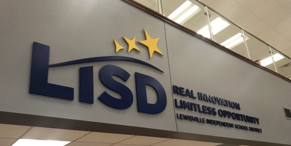 Lewisville ISD sign