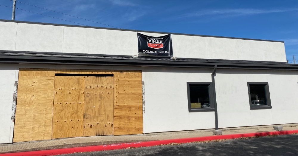 Round Rock's first Via 313 location is underway at 2111 N. I-35, Ste. 380, with an opening expected in the second quarter of 2022. (Brooke Sjoberg/Community Impact Newspaper)