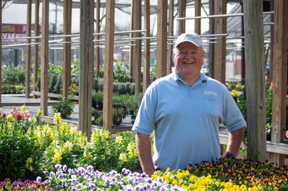 The Plant Haus owner Weston Pacharzina will celebrate 45 years of business this year. (Photos by Warren Brown/Community Impact Newspaper)