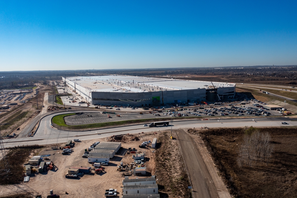 As Tesla's factory ramps up, creating jobs and attracting new residents, some worry about how the growth will effect East Austin. (Courtesy Falcon Sky Photography) 