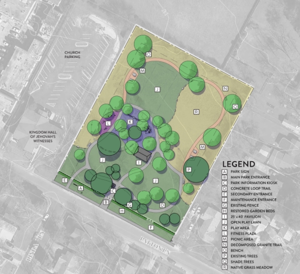 The park's final site plan is based on the layout produced during the 2019 master plan process. (Courtesy city of Austin)