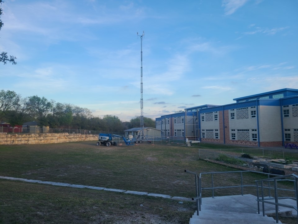 Austin ISD ran a trial Wi-Fi tower program at two campuses this year ahead of Project Lighthouse's planned launch. (Courtesy Austin ISD)