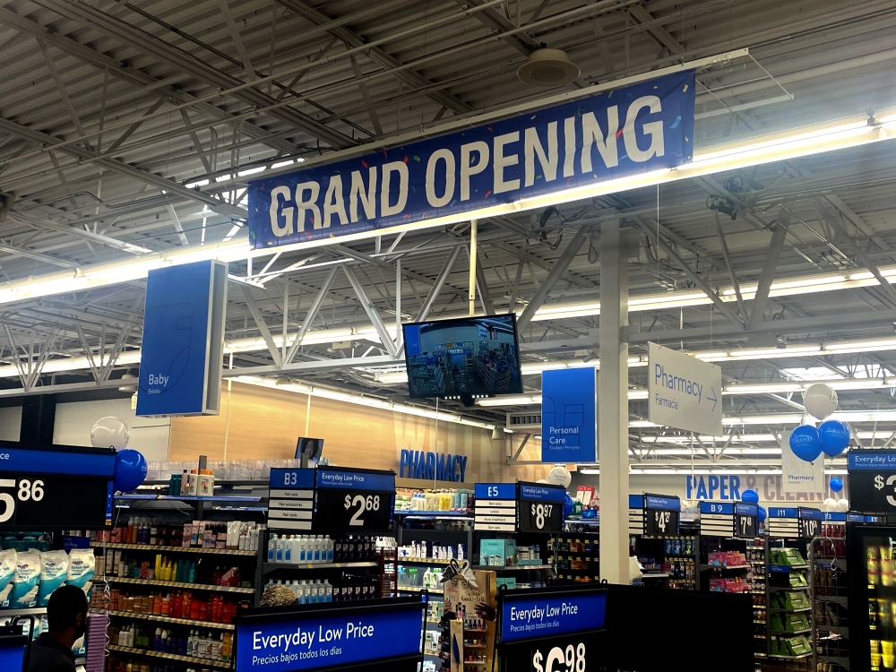 Walmart staff welcomes customers to remodeled Richardson location