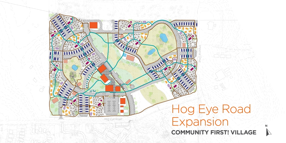 Phase 4 of the Community First! Village expansion will be located on 76 acres on Burleson Road in Southeast Austin. (Courtesy Mobile Loaves & Fishes)