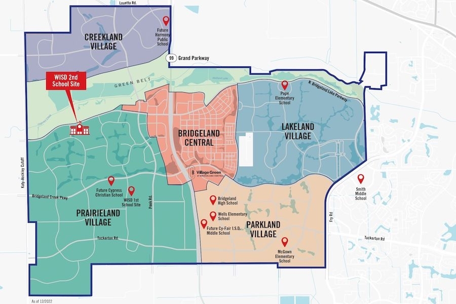 Several schools are slated to open in Bridgeland over the next few years. (Courtesy The Howard Hughes Corp.) 