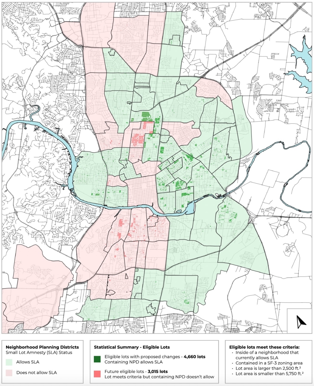 Changes to city development regulations could allow smaller homes to be built on smaller properties, a practice that is currently prohibited in many cases. (Courtesy Austin City Council District 4, Cedar)