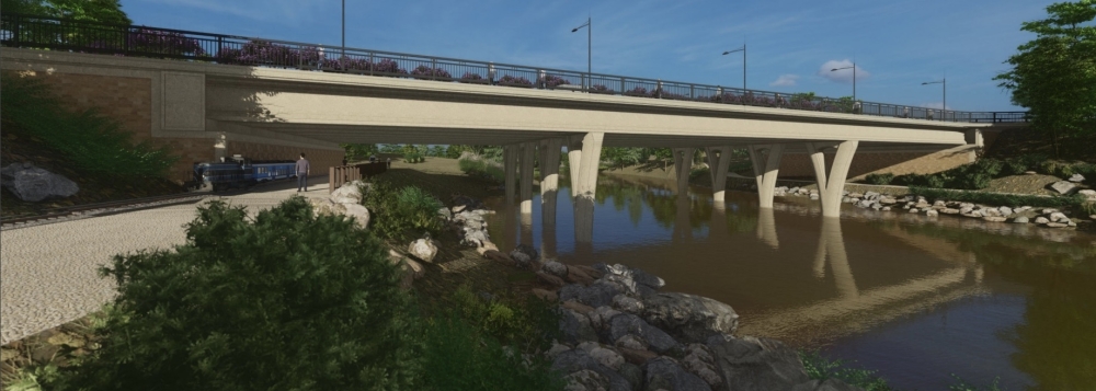 Public works planners say a full bridge replacement would cost less and have a longer lifespan than rehabilitating the existing structure. (Courtesy city of Austin)