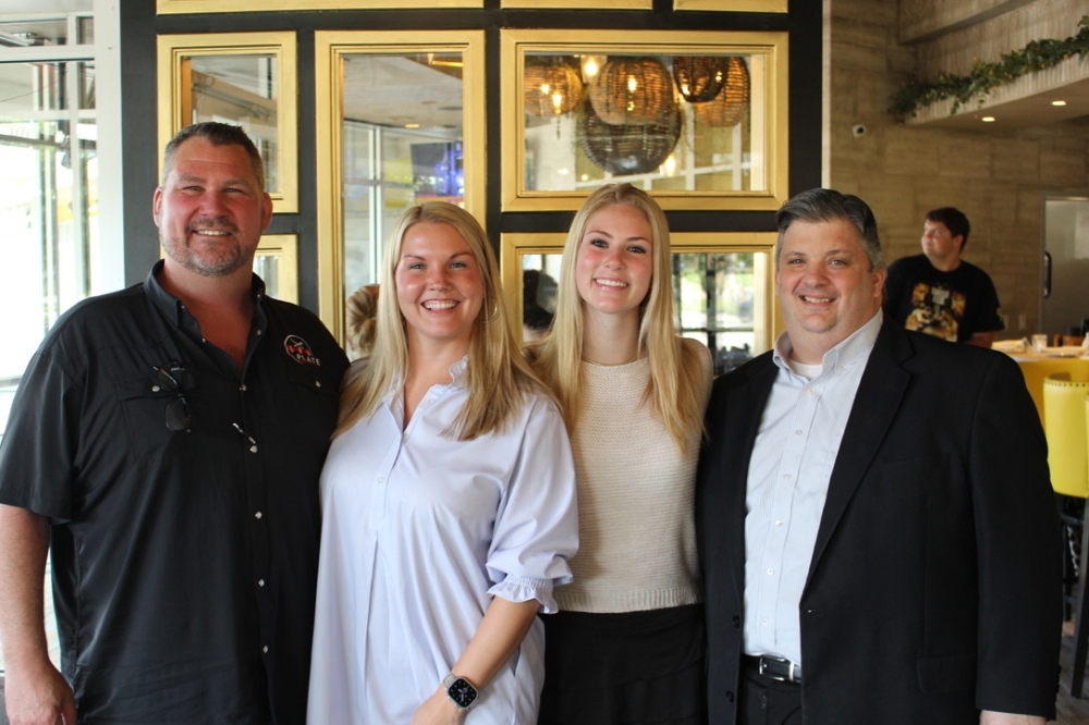 Owners Paul and Doris Miller with their daughter Sarah Miller and General Manager John Karber. (Dave Manning/Community Impact)
