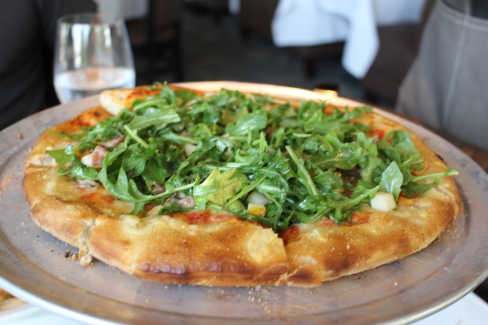 The chef-inspired pizza of the day is made from fresh ingredients daily ($17.95). (Dave Manning/Community Impact)