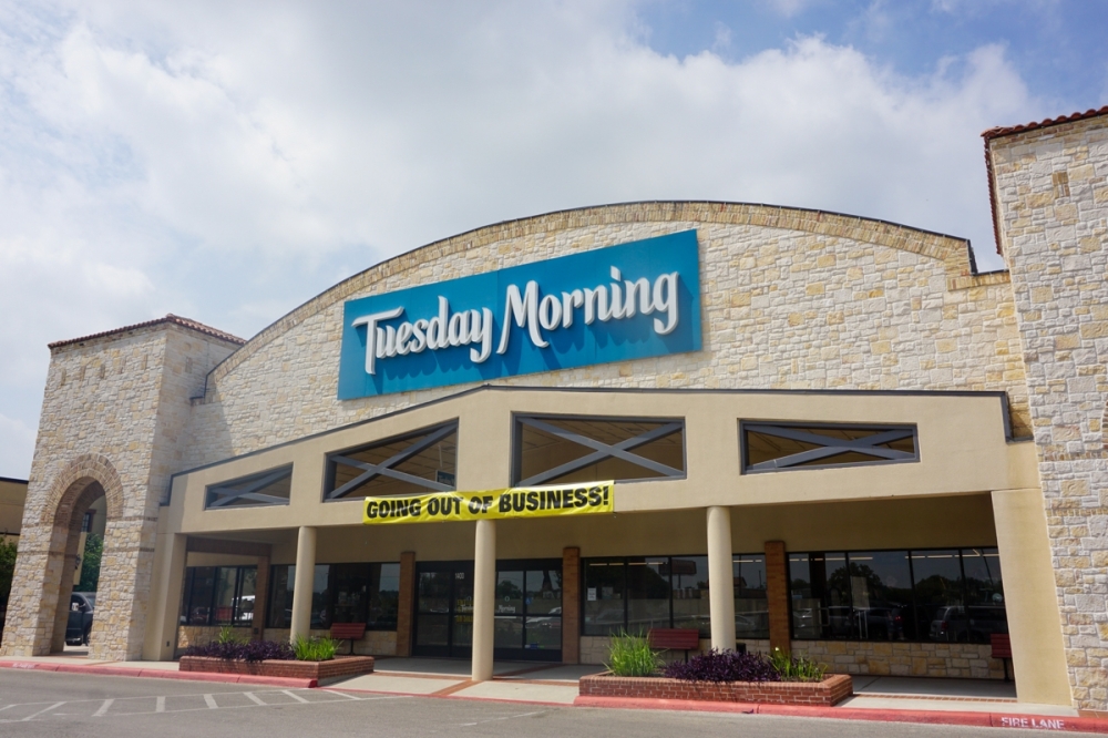 Tuesday Morning is going out of business and closing all of its stores