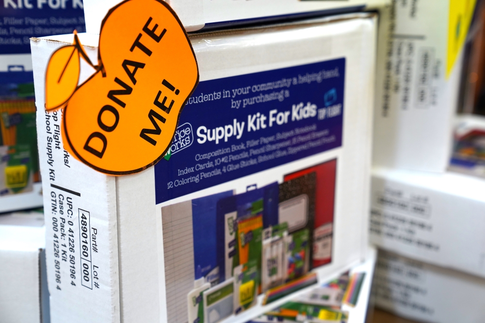 Top Flight Kroger Back to School Supply Kit for Kids Donation Box