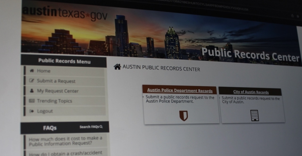 A wide range of information about Austin's city government is available to the public. (Ben Thompson/Community Impact)