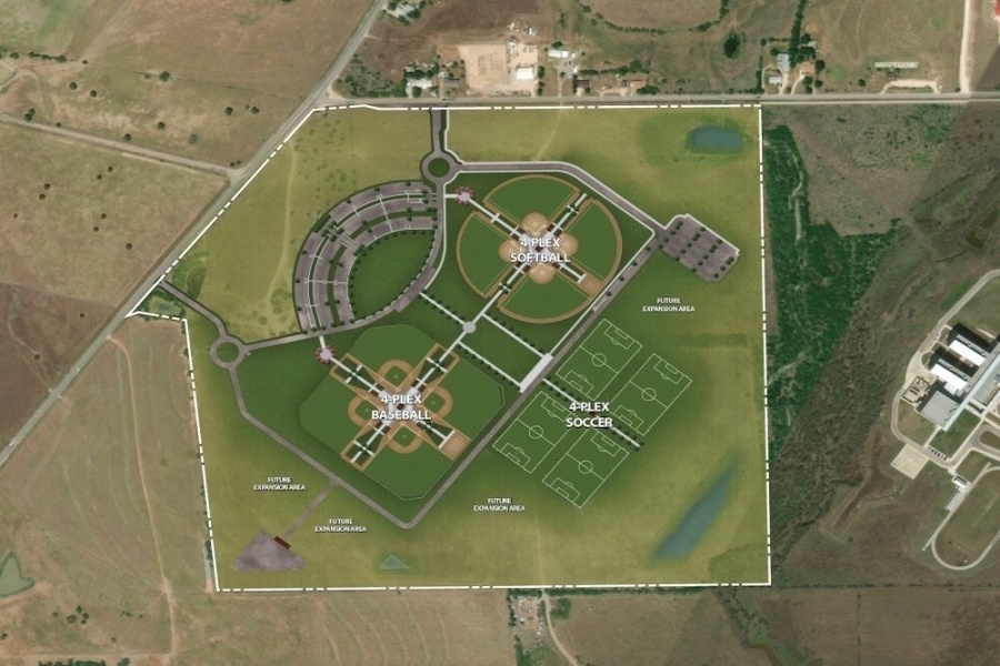 The Zipp Family Sports Park will be located at the corner of Klein Road and FM 1044. (Courtesy city of New Braunfels)