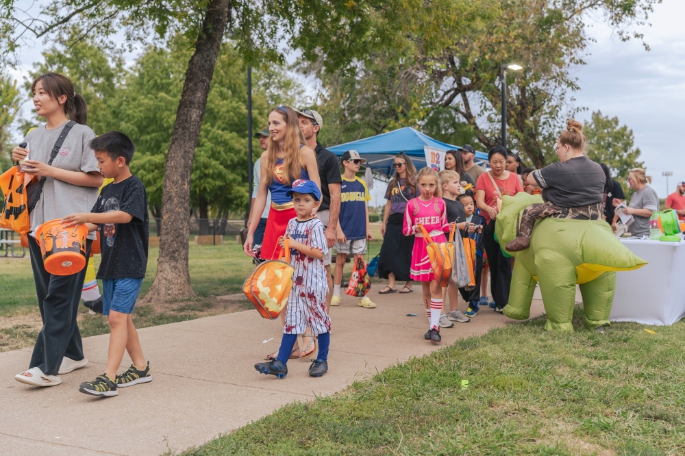 The Trick or Treat Trail event included trick-or-treating booths located around the park's 1.2-mile trail. (Courtesy city of McKinney)