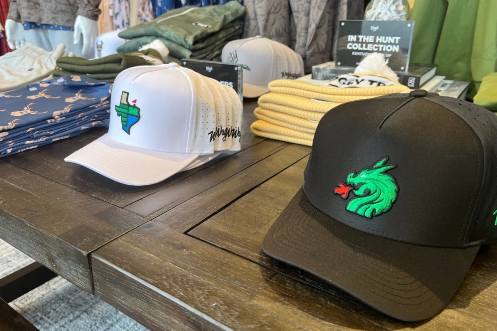 Waggle Golf selling apparel in Southlake