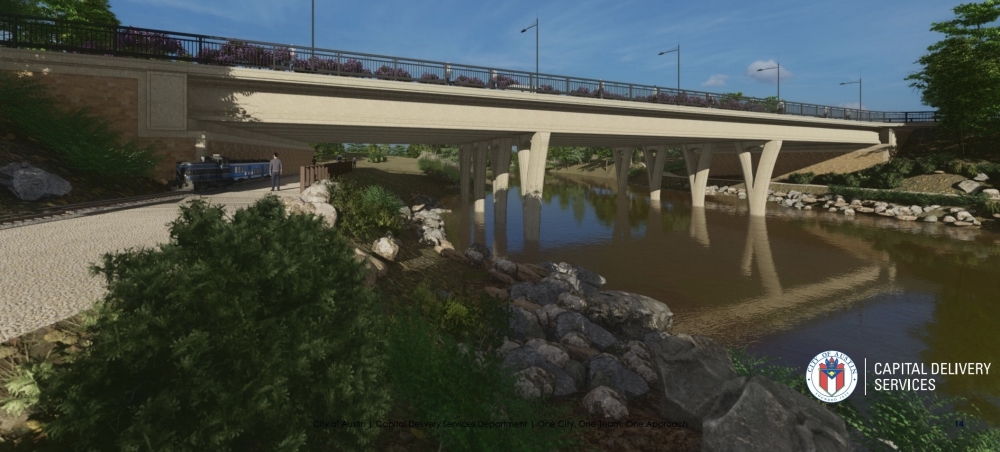 While the new bridge design is subject to change, city staff recommended moving forward a triple span replacement structure. (Courtesy city of Austin)