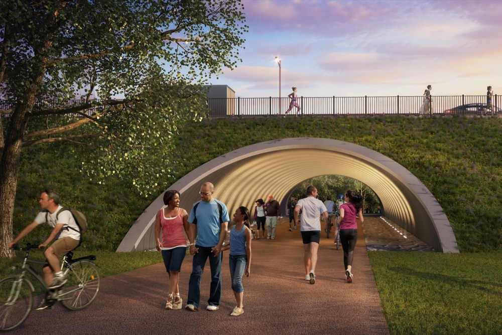 The bridge project also includes an improved underpass at Pleasant Valley Road's crossing of Longhorn Dam. (Courtesy city of Austin)
