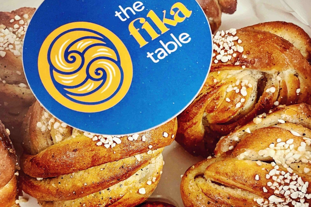 The Nordic-inspired bakery inside Malone Specialty Coffee offers baked goods, such as its signature ​​Swedish cardamom bun garnished with pearl sugar for $6. (Courtesy The Fika Table)