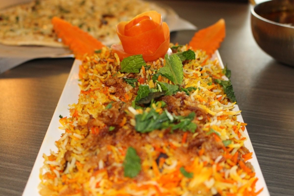 The goat biryani is a aromatic rice dish and a favorite of the owner. (Asia Armour/Community Impact)
