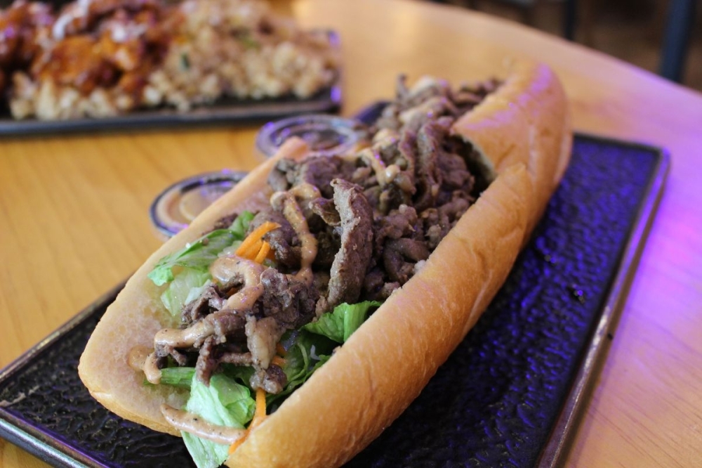The ribeye torta ($) is a nod to both Mexican and Vietnamese submarine sandwiches. (Asia Armour/Community Impact)