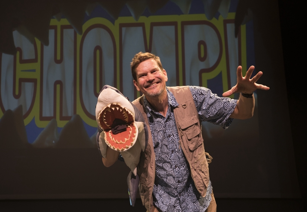 Lucas Miller, also known as the 'Singing Zoologist,' will host a free show at Austin Public Library's Spicewood Springs Branch on June 10. (Courtesy Tom Slanker)