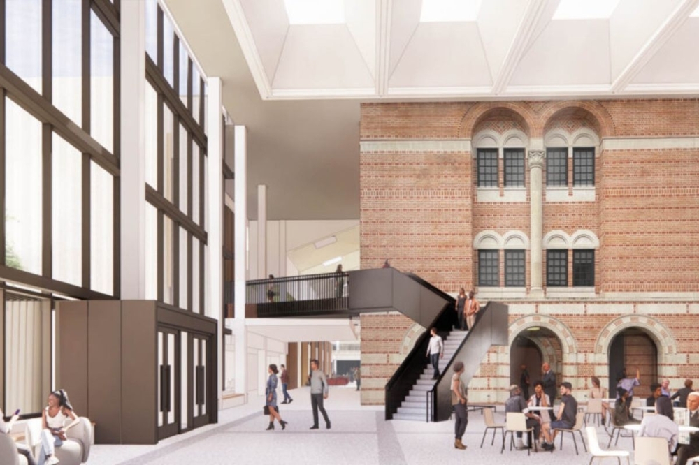 Architecture Research Office will integrate modern designs with the historical layout of the existing McNair Hall to create an innovative space. (Rendering courtesy Architecture Research Office)