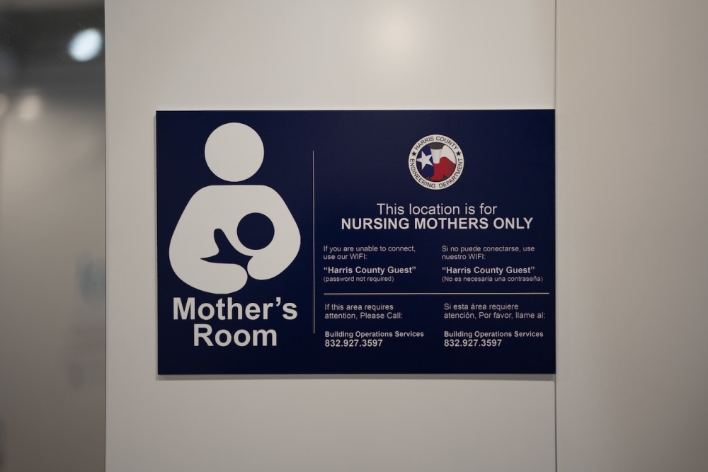 The new lactation stations will be available for employees, jurors or members of the public visiting the courthouse. (Courtesy Office of Commissioner Lesley Briones/ Harris County Precinct 4)
