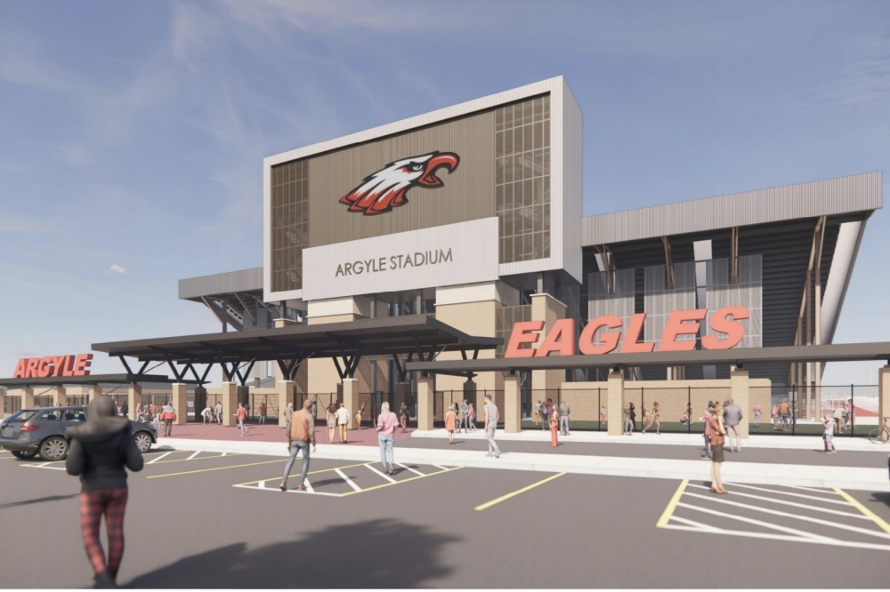 Argyle ISD breaks ground on new high school stadium, indoor activity