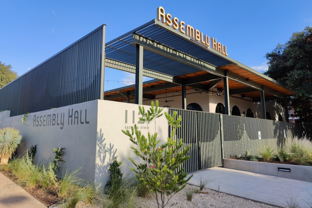 The Assembly Hall venue space opened in East Austin this spring. (Ben Thompson/Community Impact)