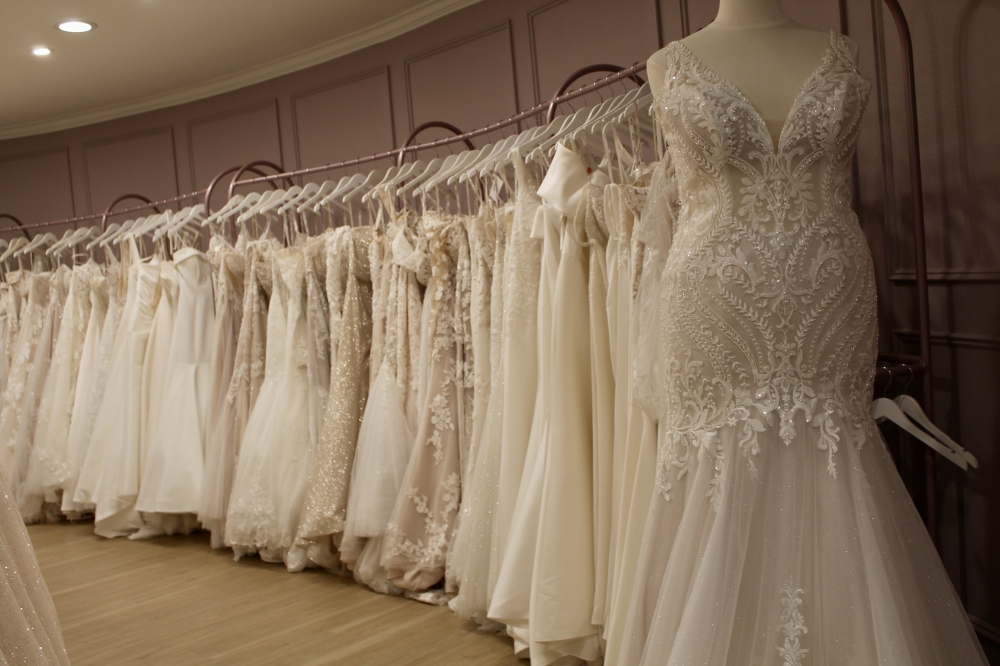 Whittington Bridal offers various designer dresses ranging from $1,500-$7,000. (Jovanna Aguilar/Community Impact)