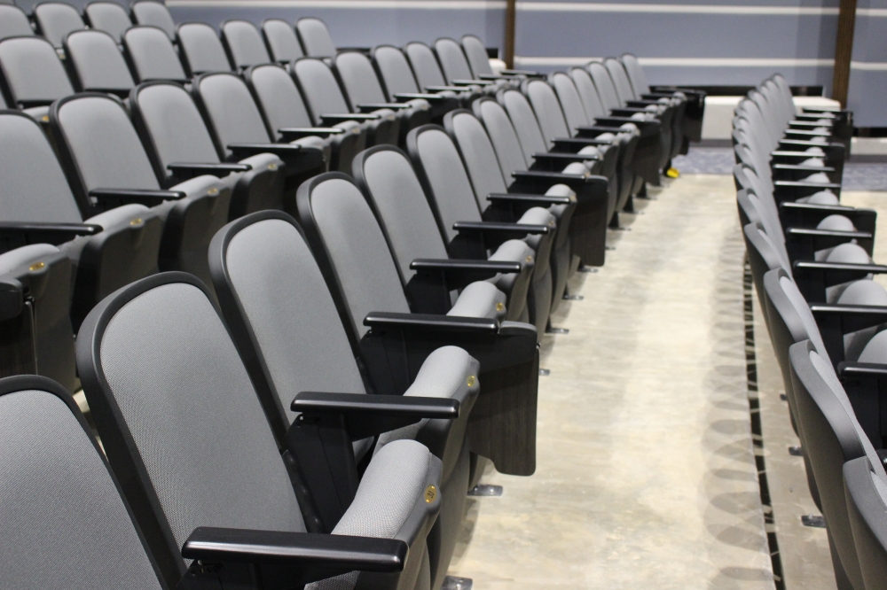 Freeman High School's performing arts center has hundreds of seats for assemblies or parent gatherings. (Kelly Schafler/Community Impact)