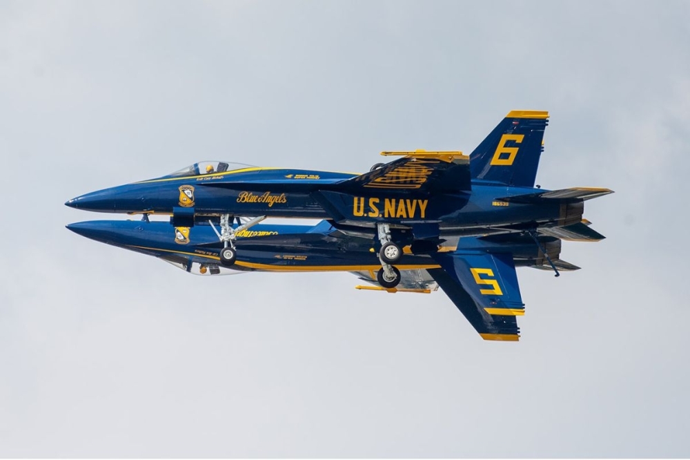 U.S. Navy and Marines Blue Angels will perform flight demonstrations in Boeing F/A-18 Super Hornets (Courtesy Wings Over Houston)