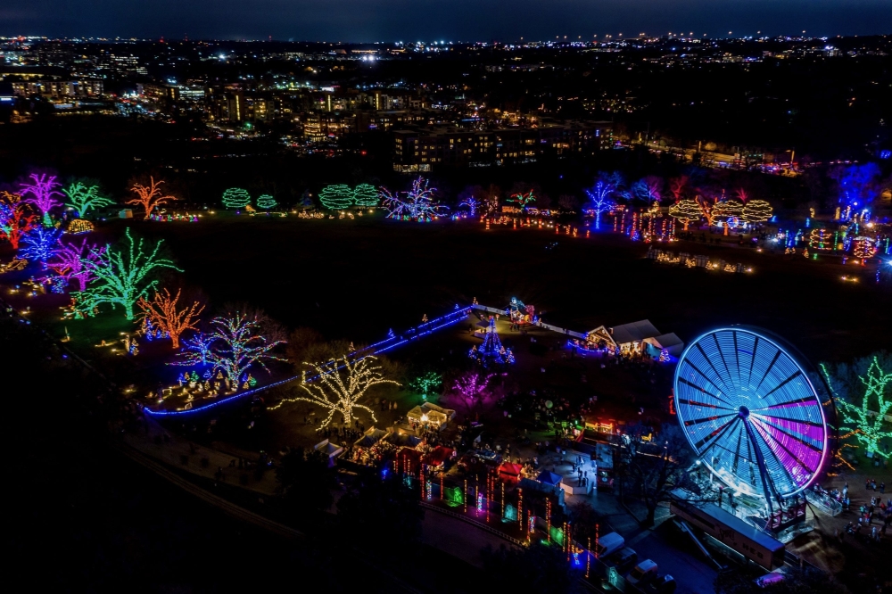 The Trail of Lights Foundation estimates the event uses over two million lights. (Courtesy Trail of Lights Foundation)