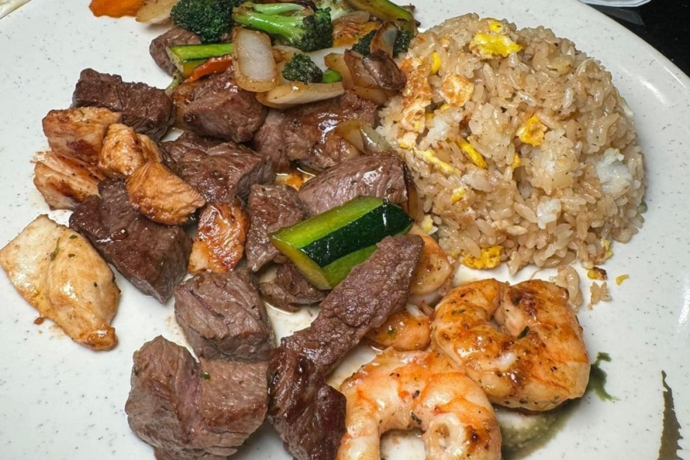 The Hibachi plate, offered at Bonsai Sushi and Hibachi in Sugar Land, offers Japanese steaks served with veggies and fried rice. (Courtesy Bonsai Sushi and Hibachi)