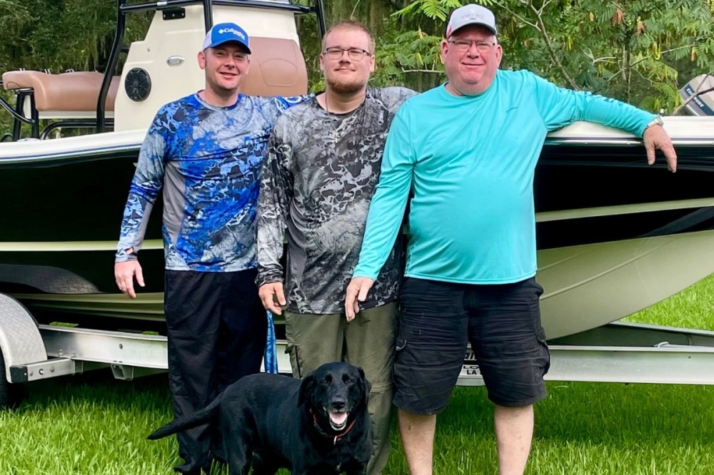 From left, Kyle Harris co-owns Ramble Creek Grill with his brother, Clayton Harris and his father, Richard 'Big Daddy' Harris. (Courtesy Kyle Harris)