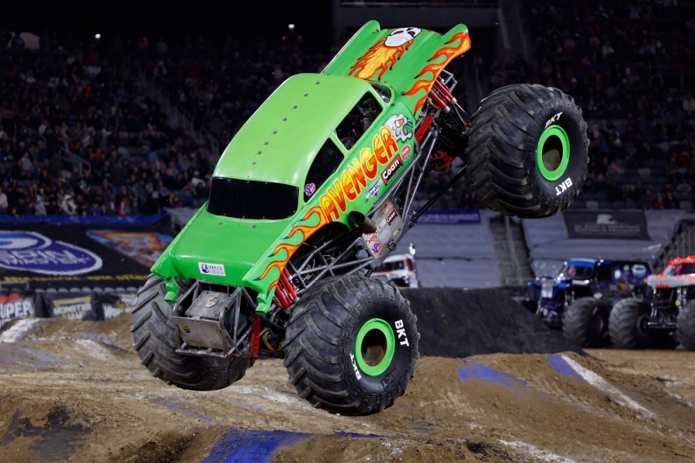 See 12,000-pound monster trucks do backflips and head-to-head battles at NRG Park at this event. (Courtesy Feld Entertainment)