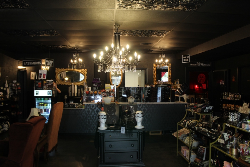 Triple Six Social is San Marcos' only gothic cafe and boutique. (Sarah Hernandez/Community Impact)