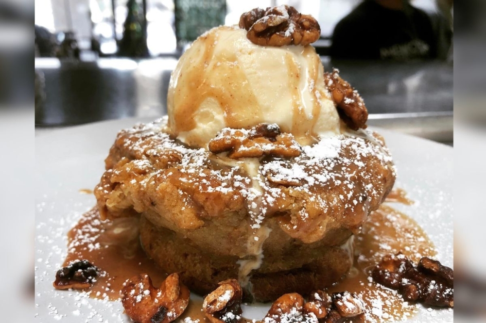 The restaurants bread pudding rotates flavors weekly. (Courtesy Magnolia Cajun Comfort)