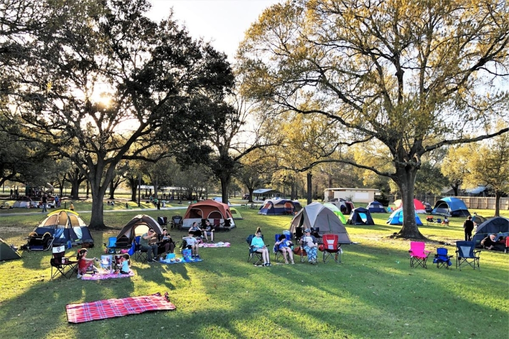 City of Katy Parks and Recreation hosts this community camping event at VFW Park. (Courtesy City of Katy)