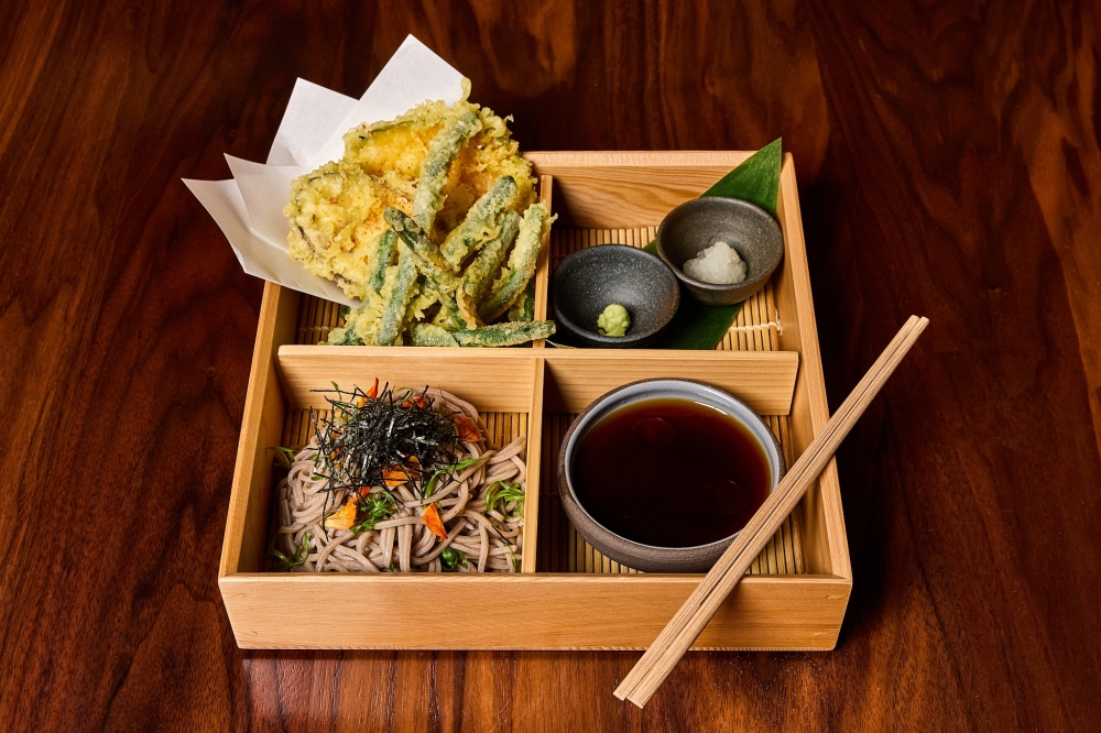 The lunch menu will include cool and hot tastings, vegetables and tempura. (Courtesy Uchiko Houston)