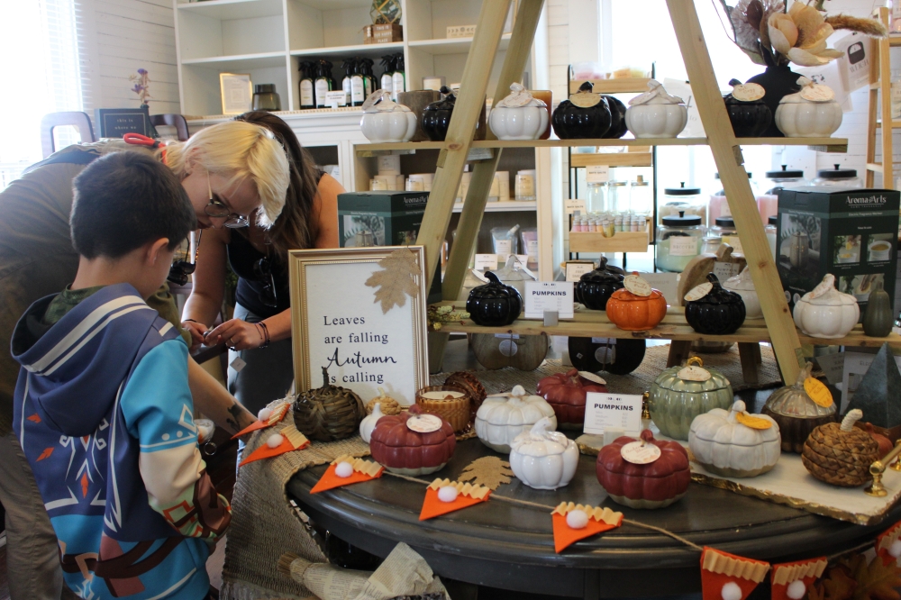 Chandlery has a gift shop with self-care and home decor items. (Asia Armour/Community Impact)