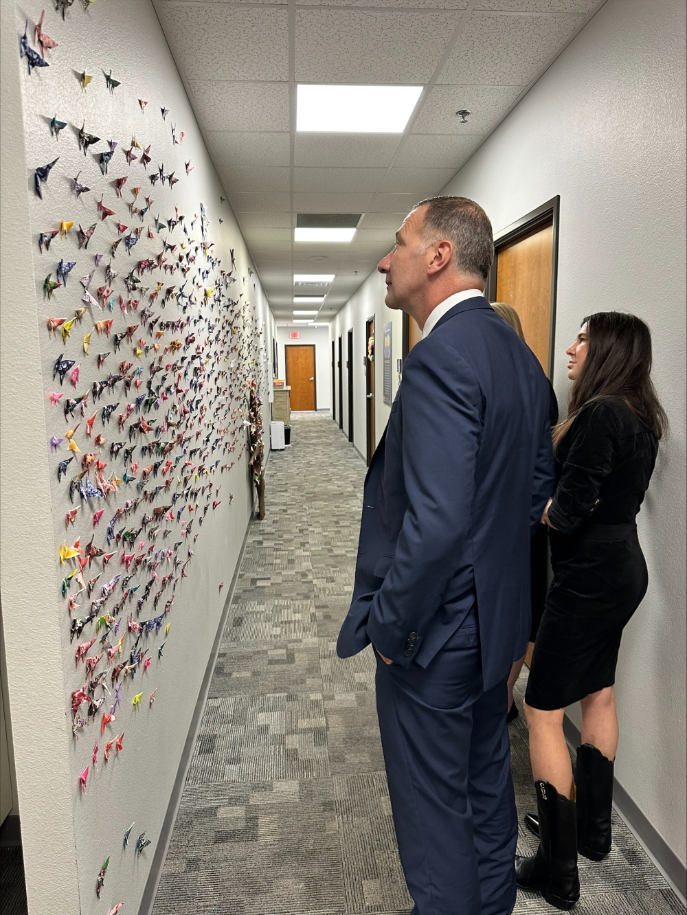 The butterflies each represent a child the Children's Advocacy Center has helped in the last three years. (Courtesy Charles Schwertner)