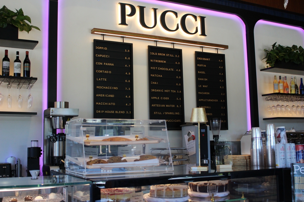 PUCCI Cafe offers third-wave coffee, wine, and small bites for its human customers. (Asia Armour/Community Impact)