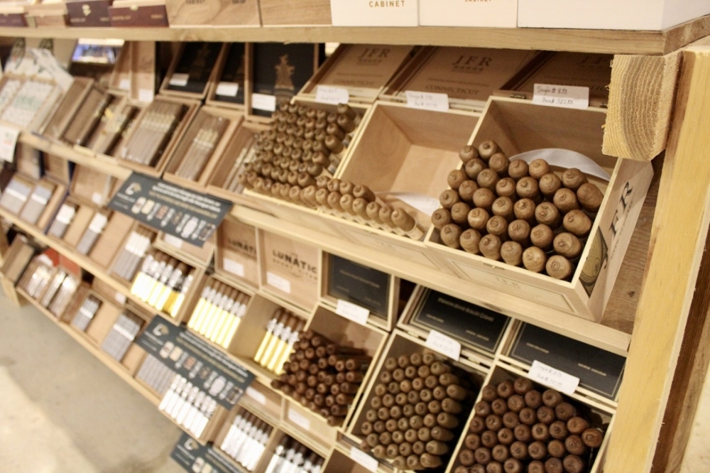 The Craft Cigar Company offers a variety of cigar options. (Jovanna Aguilar/Community Impact)