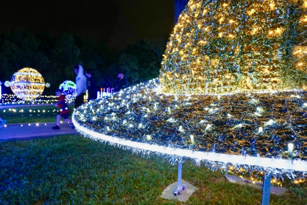 Space Center Houston is presenting Galaxy Lights through Jan. 5. (Courtesy Space Center Houston)