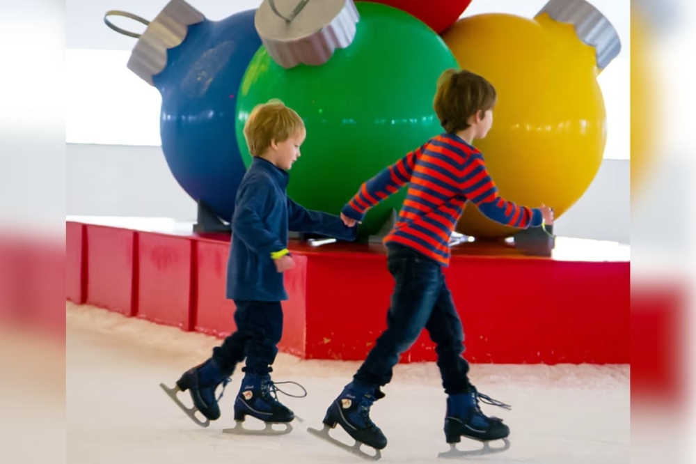 Moody Garden hotel and convention center's annual holiday tradition continues with a plethora of winter attractions, including ice skating. (Courtesy Moody Gardens)