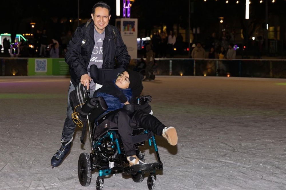 Green Mountain Energy Ice will have inclusive skate nights for people in wheelchairs on Tuesdays, Dec. 3 and Jan. 28 from 5-8 p.m. (Courtesy Discovery Green)