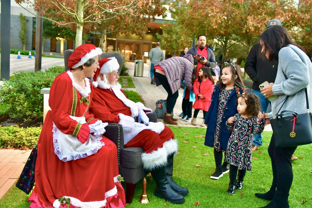 The City Place Holiday Tree Lighting Celebration will include photo opportunities with Santa and Mrs. Claus. (CourtesyCity Place)