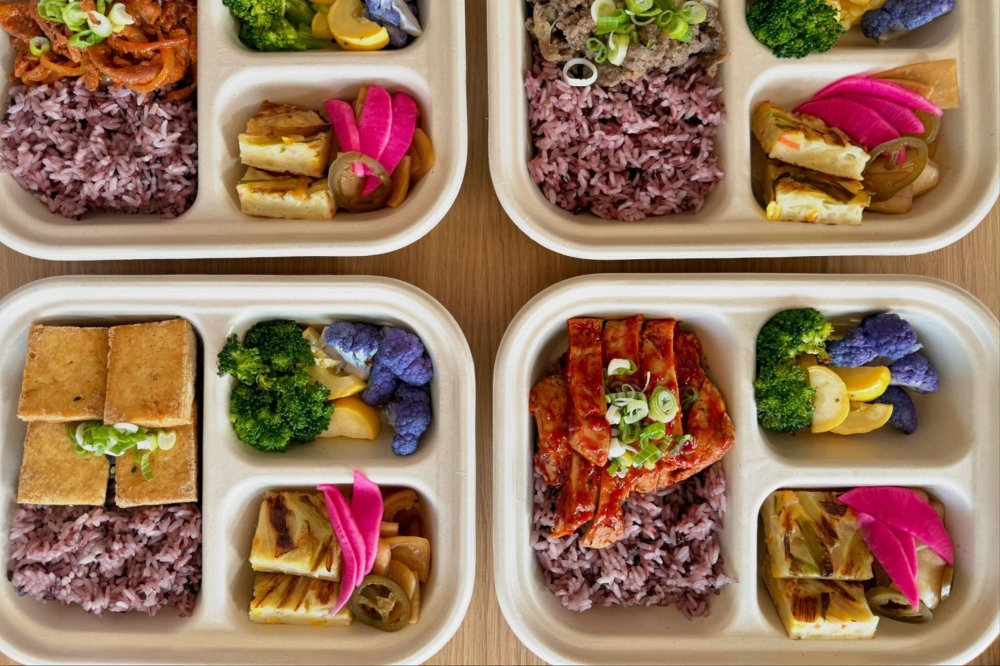 The business serves hot and cold meal options from stir fry to brisket doenjang soup. (Courtesy Purple Rice Korean Grab & Go)