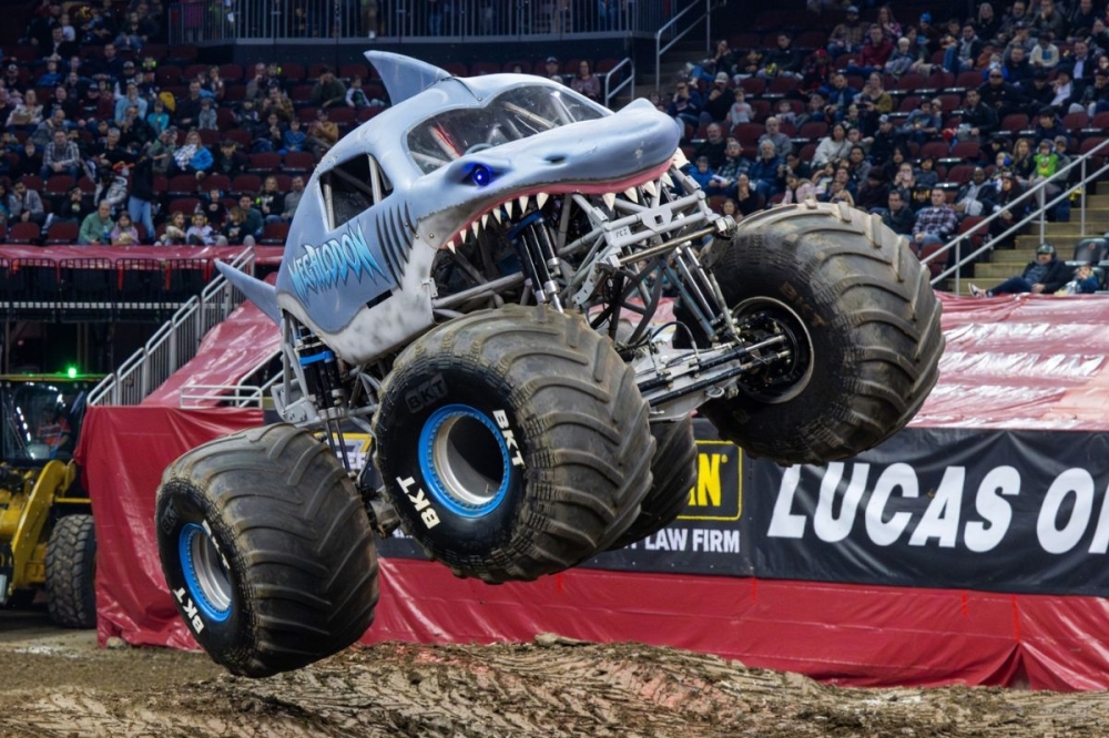 See 12,000-pound monster trucks do backflips and head-to-head battles at NRG Park at this event. (Courtesy Feld Entertainment)